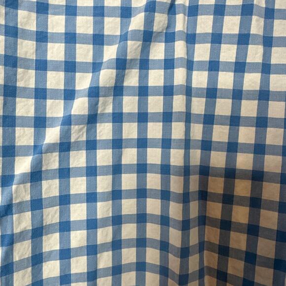 Peter Millar Plaid Button Down Shirt Blue Collared Short Sleeve Size XL - Picture 4 of 7